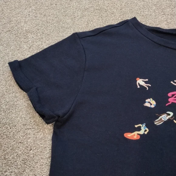 NWT Sz L Anthro Maeve Cropped French Terry Sweatshirt - Picture 7 of 8